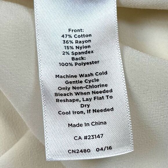 Talbots Women's V-Neck Pullover Cream Sweater Petite Small - Picture 9 of 10